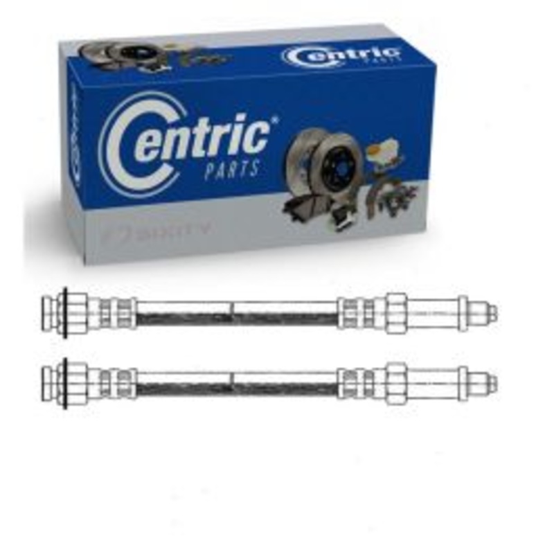 2 pc Centric Premium Front Brake Hydraulic Hoses for 1967-1968 Chevrolet Camaro