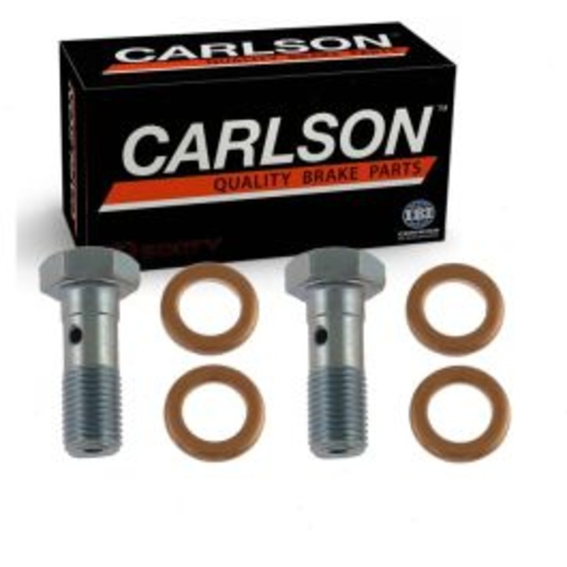 2 pc Carlson Front Brake Hydraulic Banjo Bolts for 2013-2021 Ford F-450 Super Duty