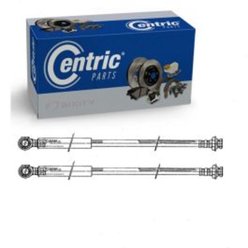 2 pc Centric Premium Front Brake Hydraulic Hoses for 1979-1987 Oldsmobile Cutlass