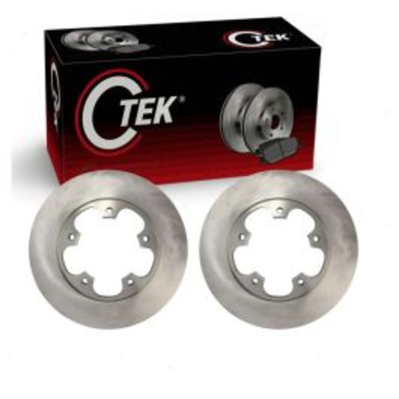 2 pc Centric CTEK Rear Disc Brake Rotors for 2015-2023 Ford Transit-350