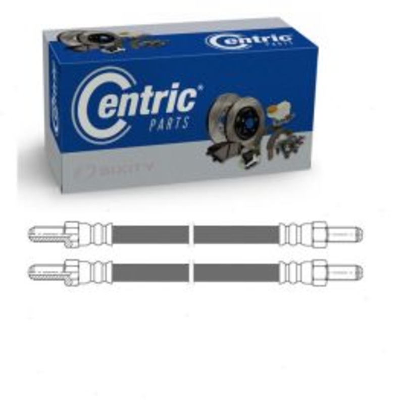 2 pc Centric Premium Rear Brake Hydraulic Hoses for 1971-1973 Plymouth Cricket