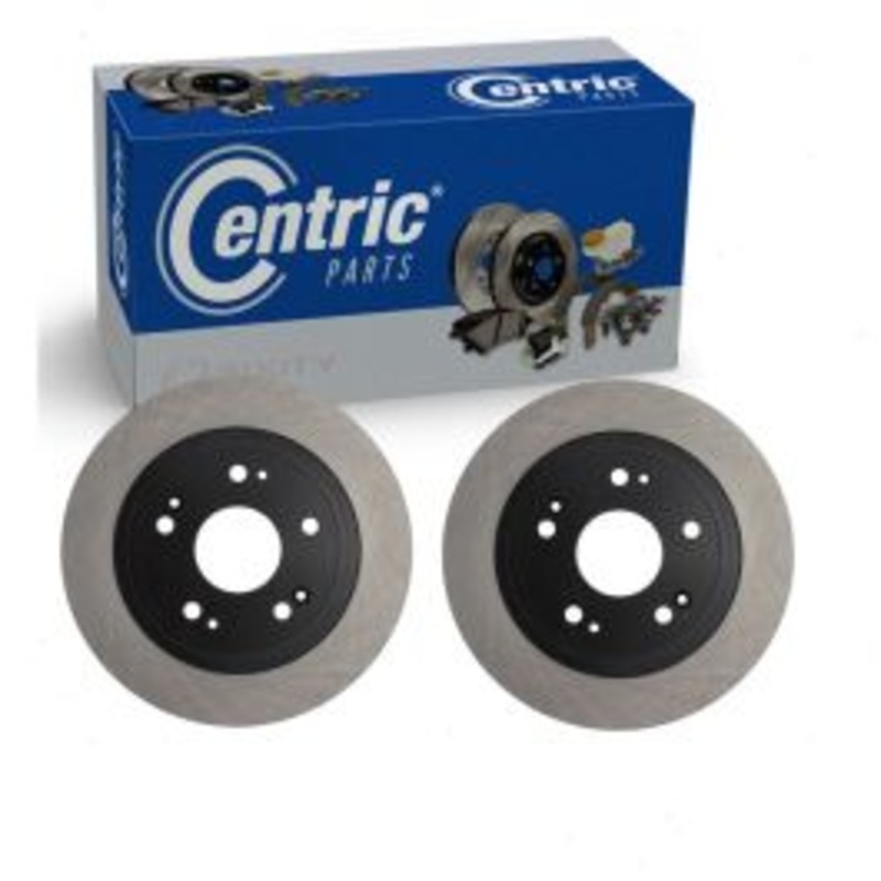 2 pc Centric Premium Rear Disc Brake Rotors for 2016-2022 Acura ILX