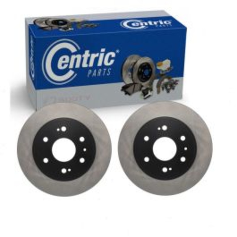 2 pc Centric Premium Front Disc Brake Rotors for 2009-2014 Chevrolet Express 1500