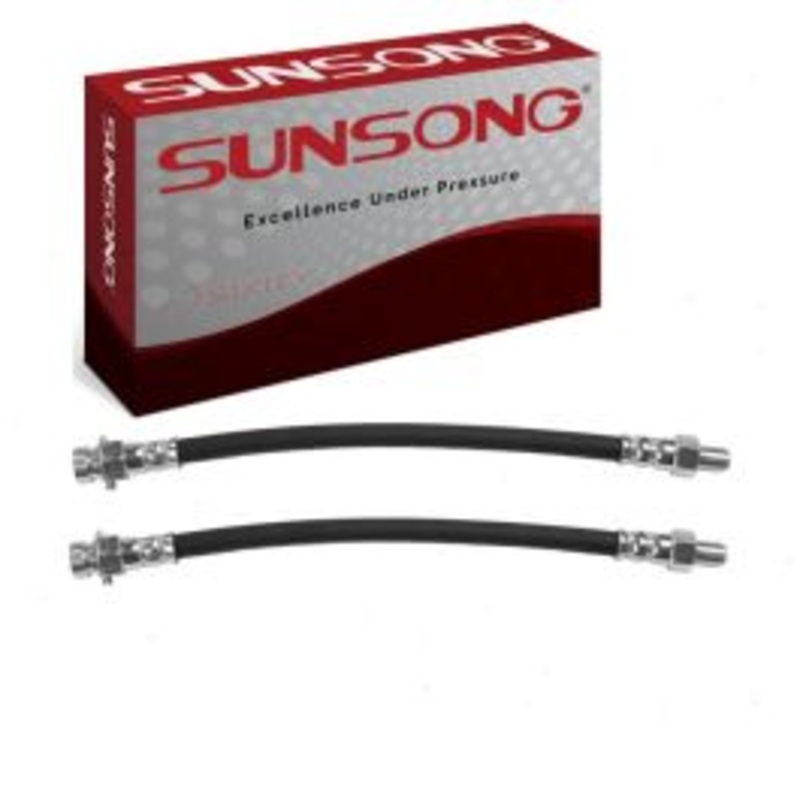 2 pc Sunsong Front Brake Hydraulic Hoses for 1949-1957 Pontiac Chieftain