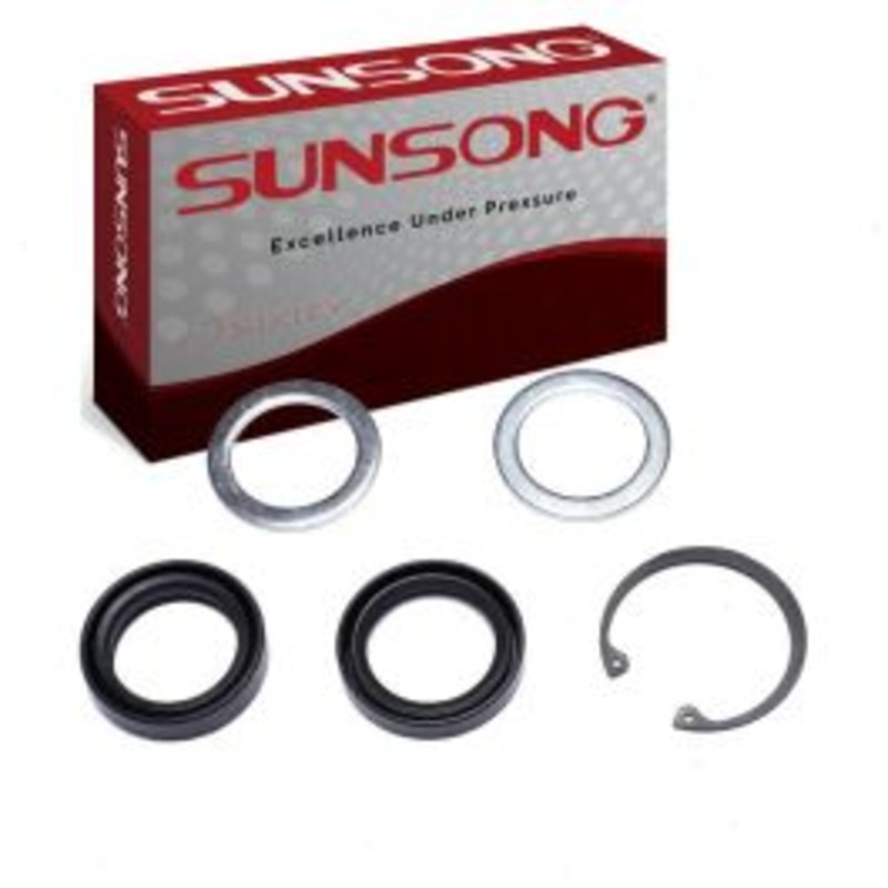 Sunsong Lower Steering Gear Pitman Shaft Seal Kit for 1979-1996 GMC G3500 4.1L 4.3L 5.0L 5.7L 6.5L 7.4L L6 V6 V8