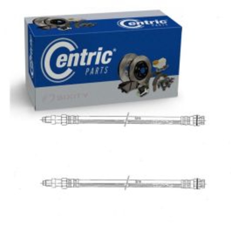 2 pc Centric Premium Front Brake Hydraulic Hoses for 1970-1972 Dodge Coronet