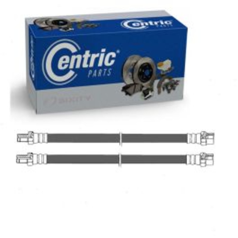 2 pc Centric Premium Rear Brake Hydraulic Hoses for 1994-1999 Mercedes-Benz S320