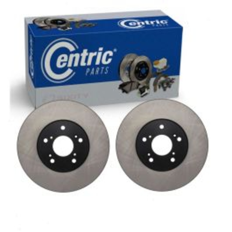 2 pc Centric Premium Front Disc Brake Rotors for 2003-2008 Honda Pilot