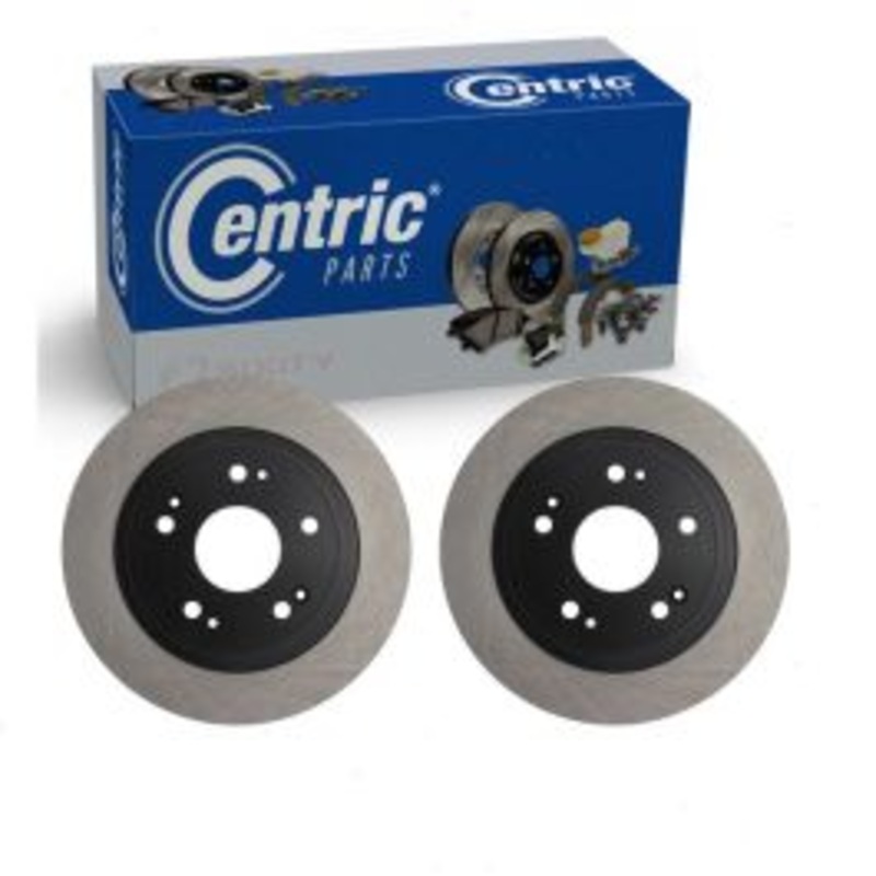 2 pc Centric Premium Rear Disc Brake Rotors for 2016-2022 Honda HR-V