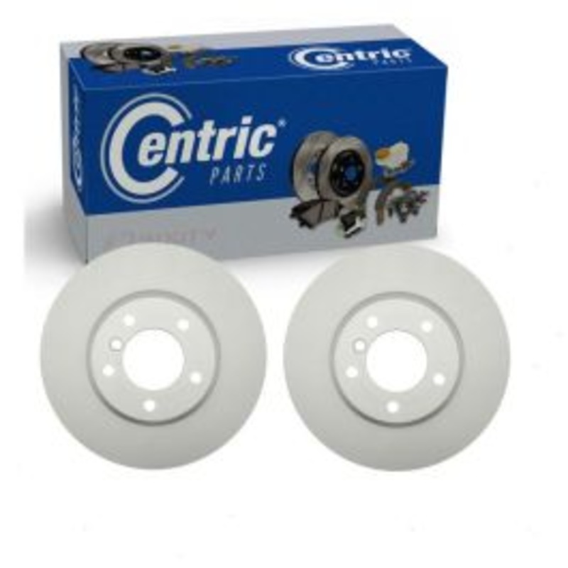 2 pc Centric GCX Front Disc Brake Rotors for 2009-2010 BMW 535i xDrive