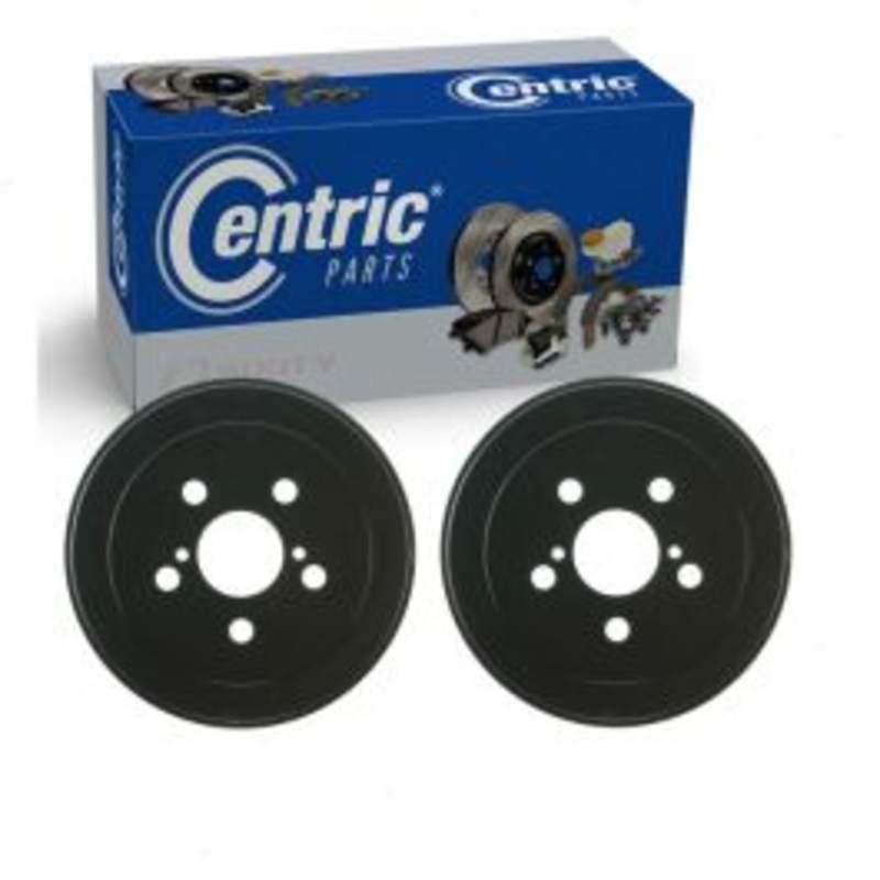 2 pc Centric Premium Rear Brake Drums for 2004-2008 Toyota Prius
