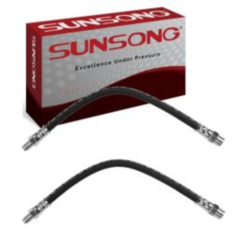 2 pc Sunsong Rear Brake Hydraulic Hoses for 1994-1995 Mercedes-Benz E420
