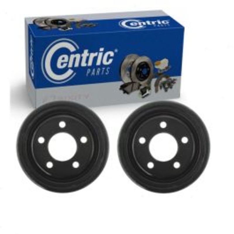 2 pc Centric Premium Rear Brake Drums for 1990-1992 Jeep Comanche