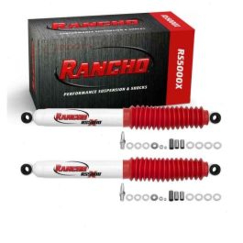 2 pc Rancho RS5000X Rear Shock Absorbers for 1967-1986 Chevrolet K20 Suburban