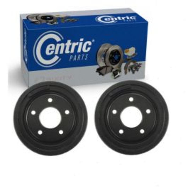 2 pc Centric Premium Rear Brake Drums for 1991 GMC Sonoma