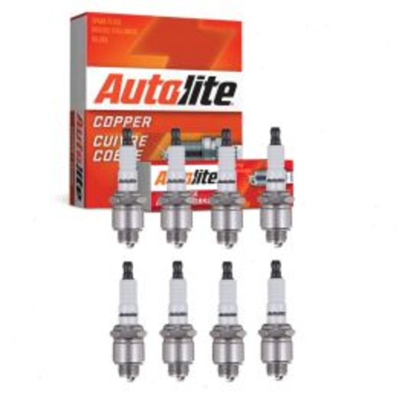 8 pc Autolite Copper Core Spark Plugs for 1961-1962 Chevrolet P30 Series 4.6L V8