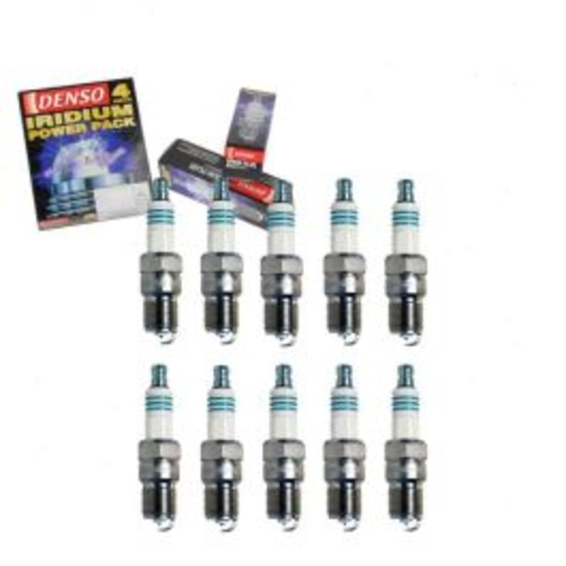 10 pc DENSO Iridium Power Spark Plugs for 1998 Ford E-350 Econoline 6.8L V10
