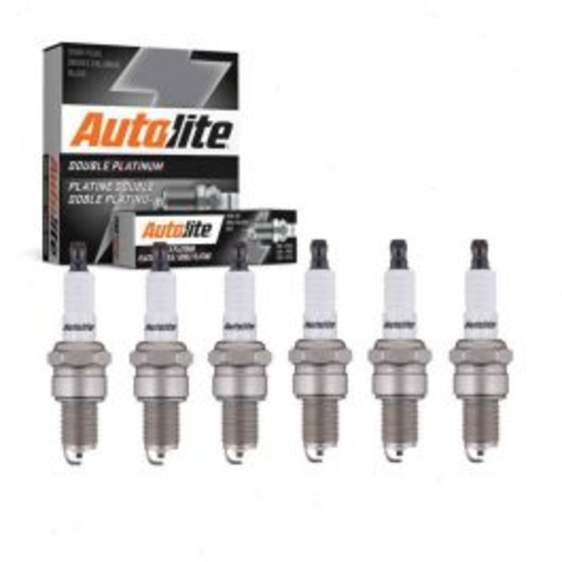 6 pc Autolite Double Platinum Spark Plug for 1966 GMC I3500