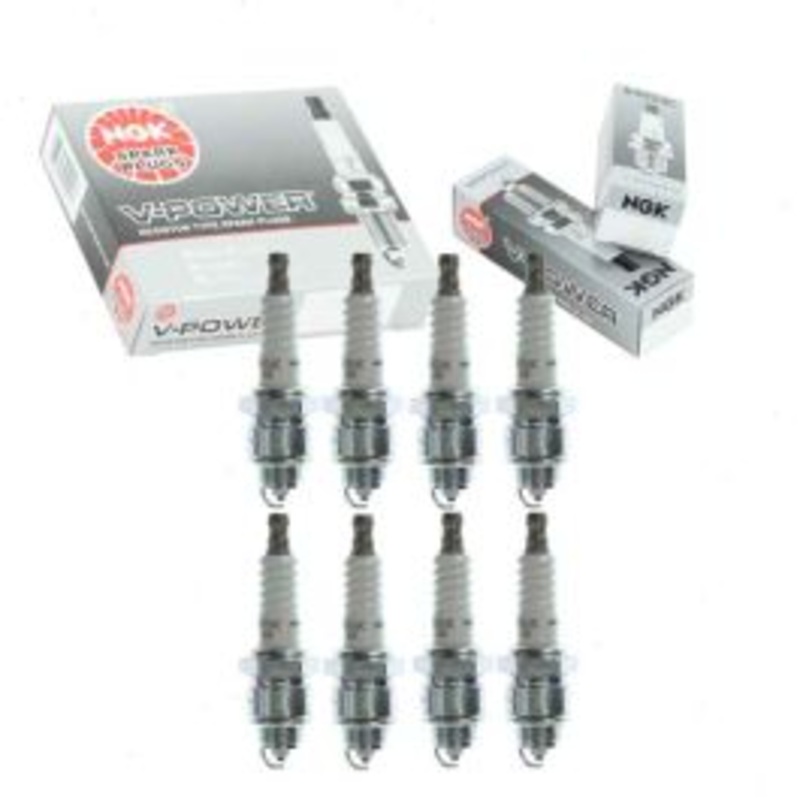 8 pc NGK V-Power Spark Plugs for 1953-1966 Cadillac DeVille 5.4L 6.0L 6.4L 7.0L V8