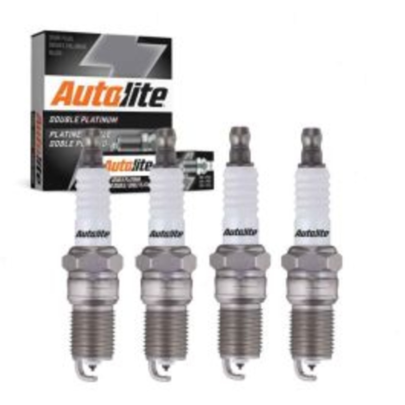 4 pc Autolite Double Platinum Spark Plug for 1976 Chevrolet Vega 2.0L L4