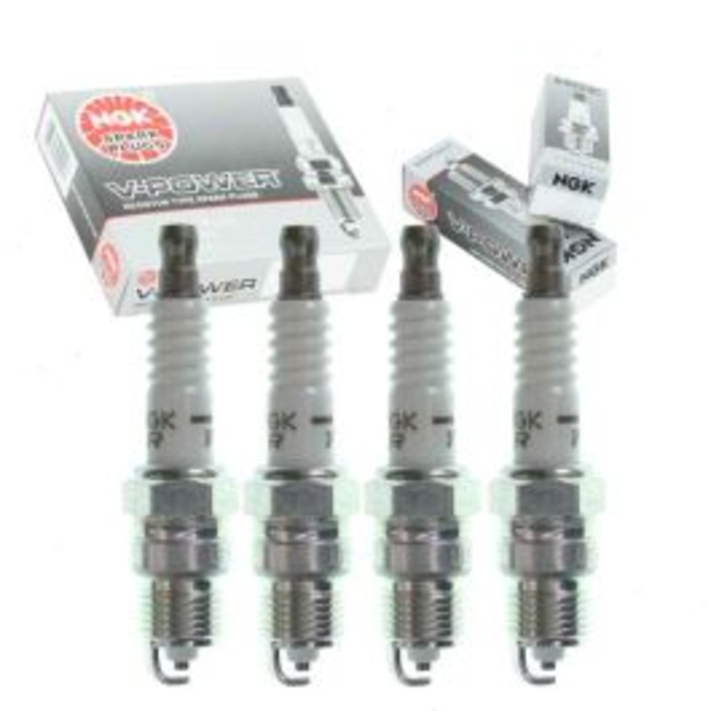 4 pc NGK V-Power Spark Plugs for 1976-1986 Pontiac Sunbird 2.0L 2.3L L4