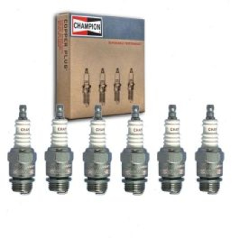 6 pc Champion Industrial Spark Plugs for 1952-1964 Checker Taxicab 3.7L L6