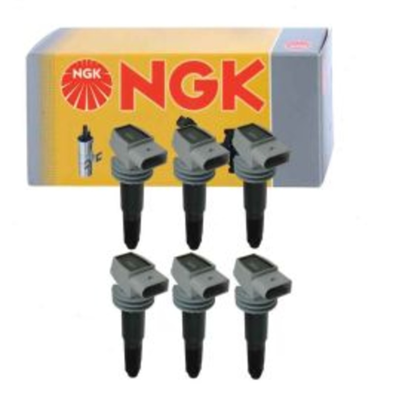 6 pc NGK Ignition Coils for 2009-2016 Porsche Boxster 2.7L 2.9L 3.4L 3.8L H6