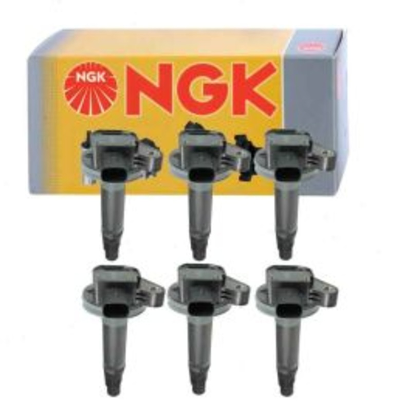 6 pc NGK Ignition Coils for 2013-2019 Ford Police Interceptor Utility 3.7L V6