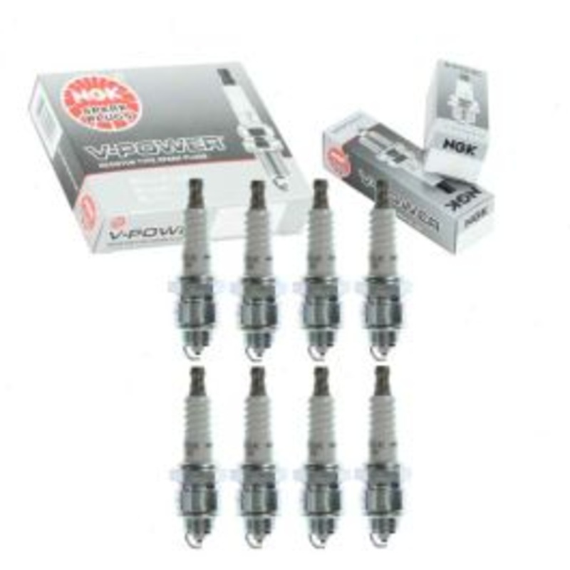 8 pc NGK V-Power Spark Plugs for 1975 International 150 5.0L 5.6L 6.4L V8