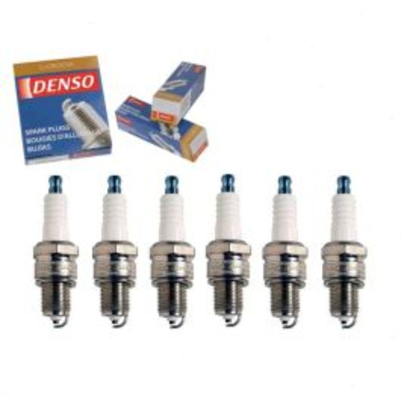 6 pc DENSO Standard U-Groove Spark Plugs for 1972-1973 Mercury Capri 2.6L V6