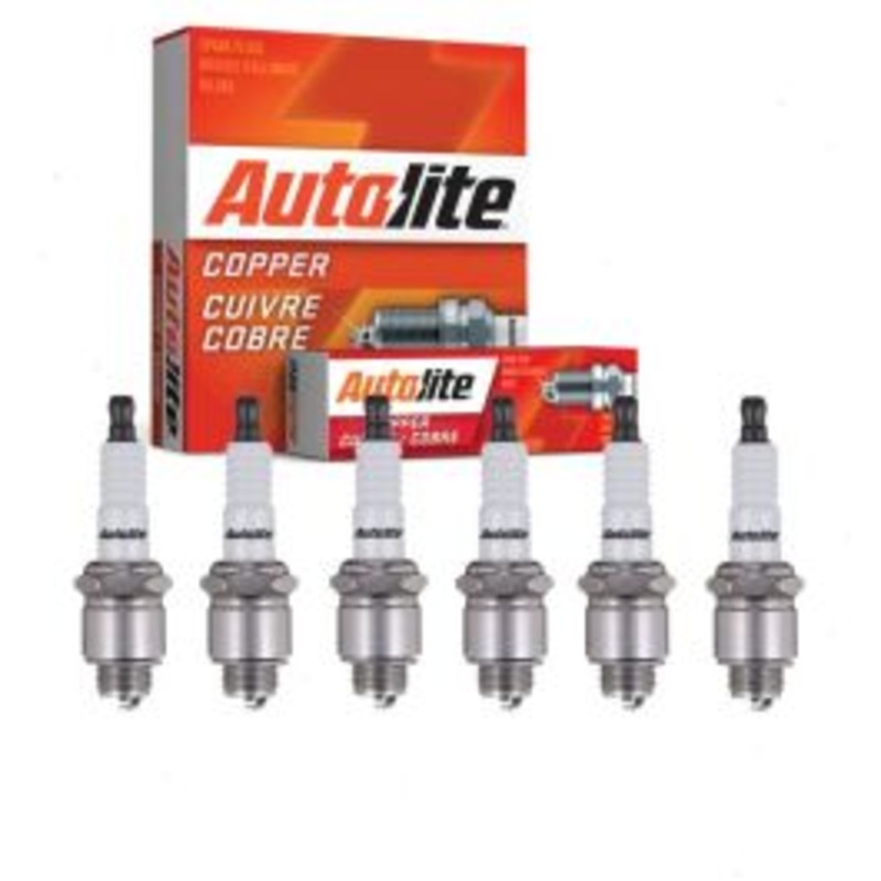 6 pc Autolite Copper Core Spark Plugs for 1948-1950 Dodge B-2 3.6L 3.8L 3.9L L6