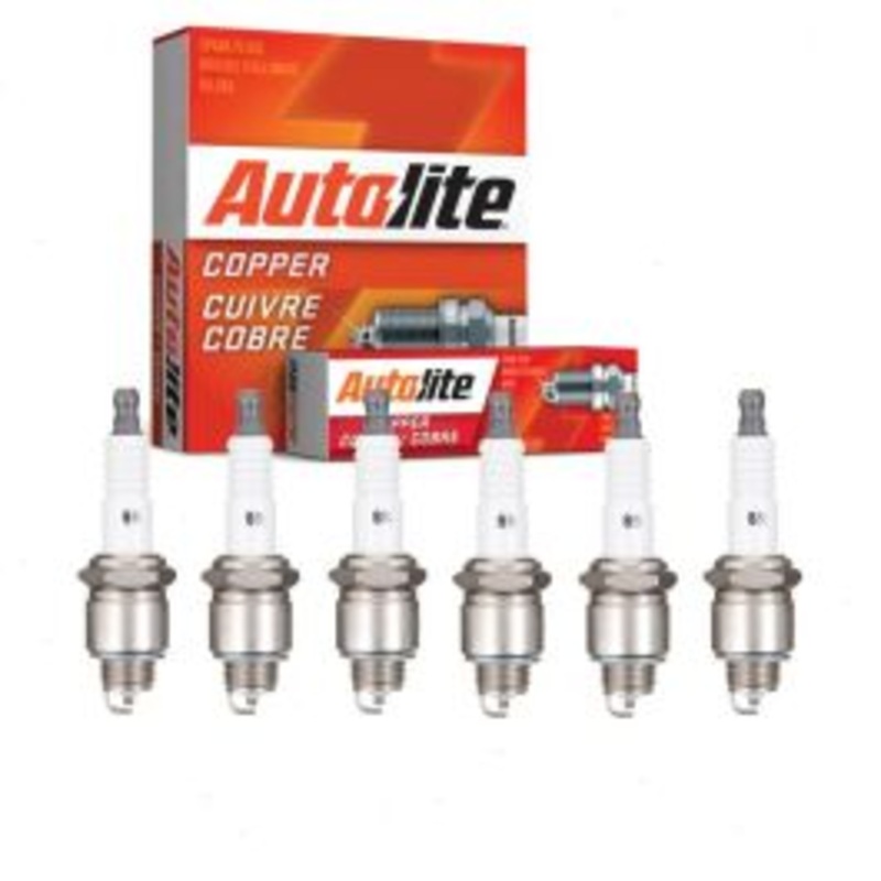 6 pc Autolite Copper Core Spark Plugs for 1965 International AB1400 3.6L 3.9L L6