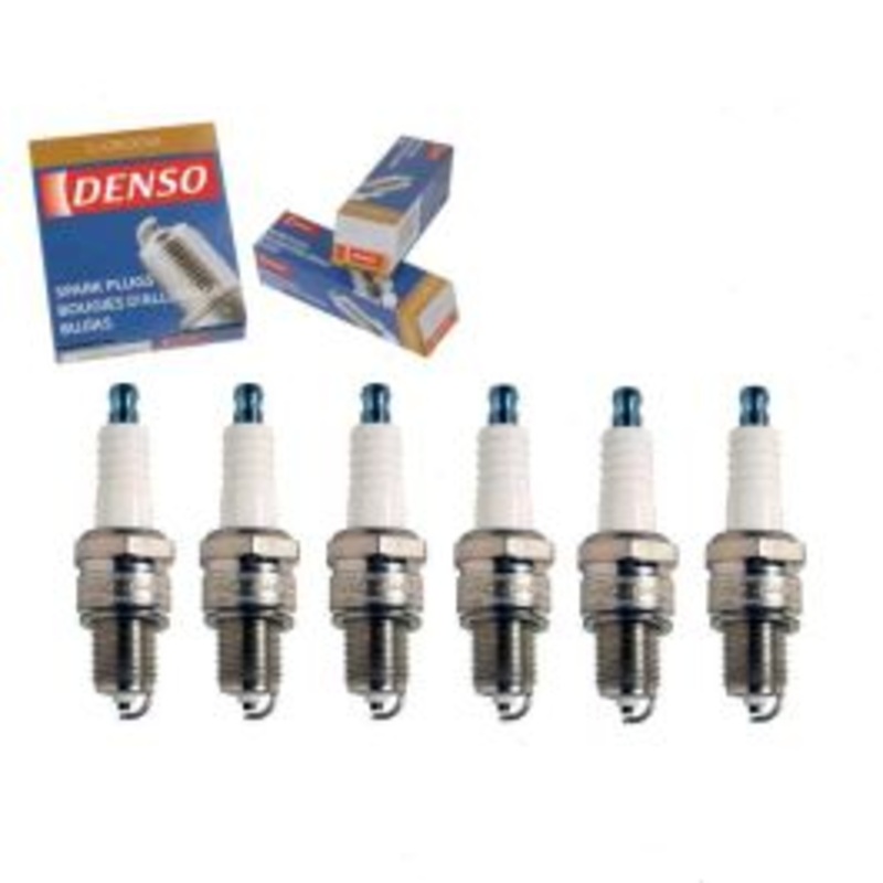 6 pc DENSO Standard U-Groove Spark Plugs for 1968-1971 Mercedes-Benz 280SEL 2.8L L6