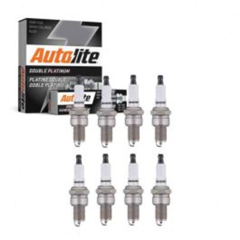 8 pc Autolite Double Platinum Spark Plug for 1958 Chevrolet Yeoman 5.7L V8
