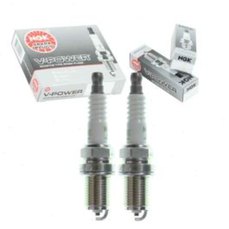 2 pc NGK V-Power 7938 BKR5E Spark Plugs