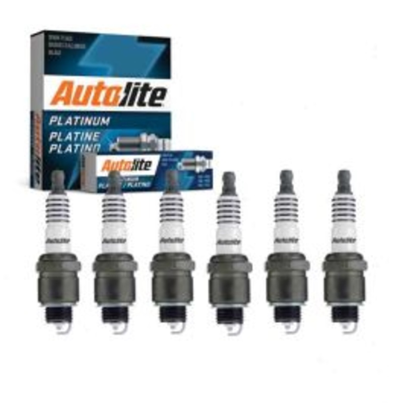 6 pc Autolite Platinum Spark Plug for 1955 Chevrolet Sedan Delivery 3.8L L6