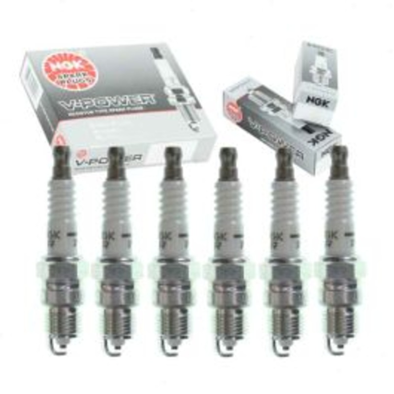 6 pc NGK V-Power Spark Plugs for 1985-1986 Cadillac Cimarron 2.8L V6
