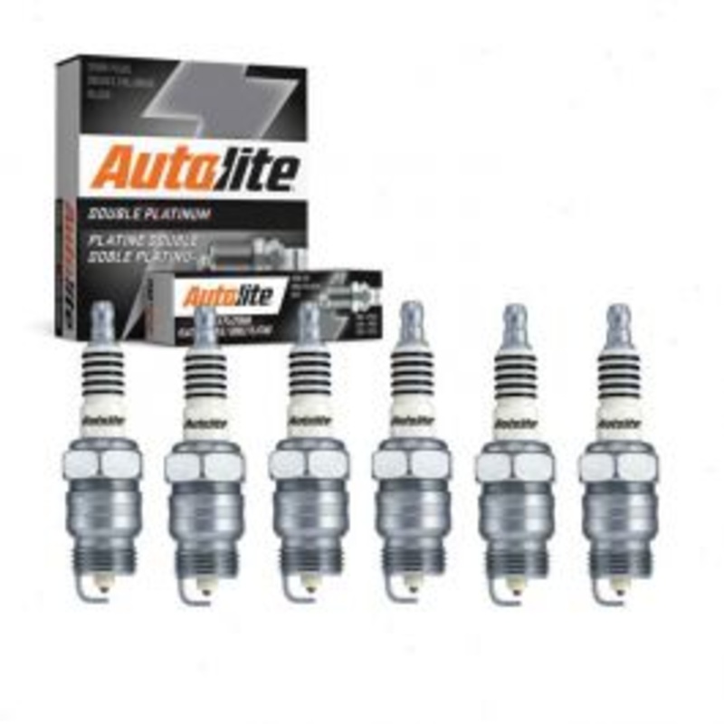 6 pc Autolite Double Platinum Spark Plug for 1975-1986 Ford E-250 Econoline