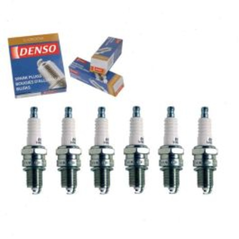6 pc DENSO Standard U-Groove Spark Plugs for 1988 Mitsubishi Galant 3.0L V6