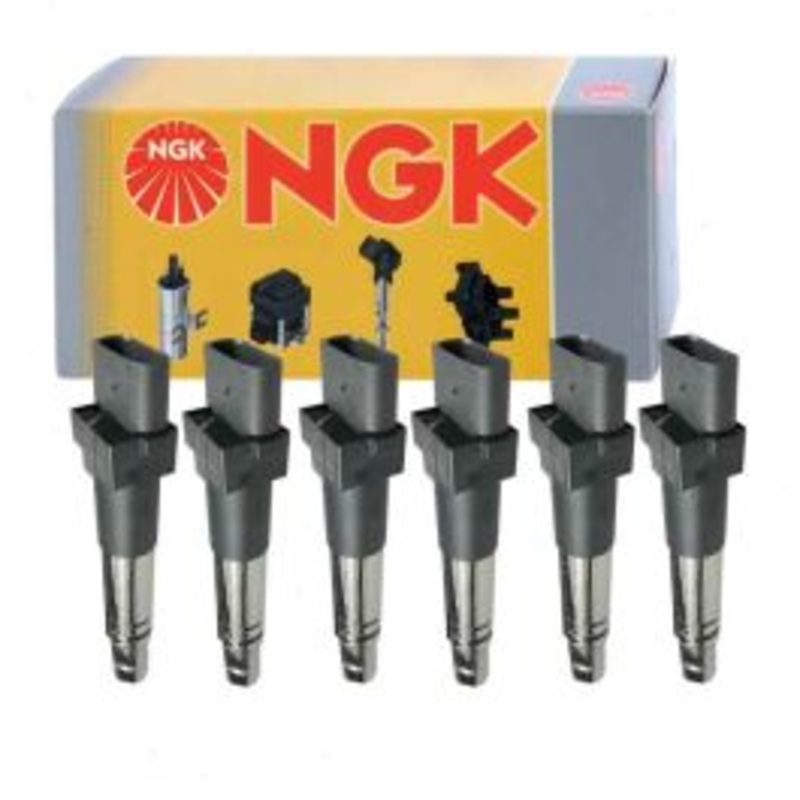 6 pc NGK Ignition Coils for 2007-2010 Audi Q7 3.6L V6