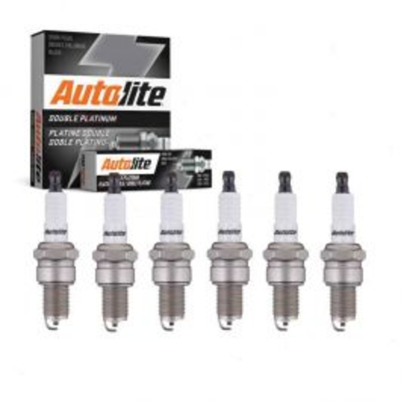 6 pc Autolite Double Platinum Spark Plug for 1966-1972 Fargo D110 Pickup