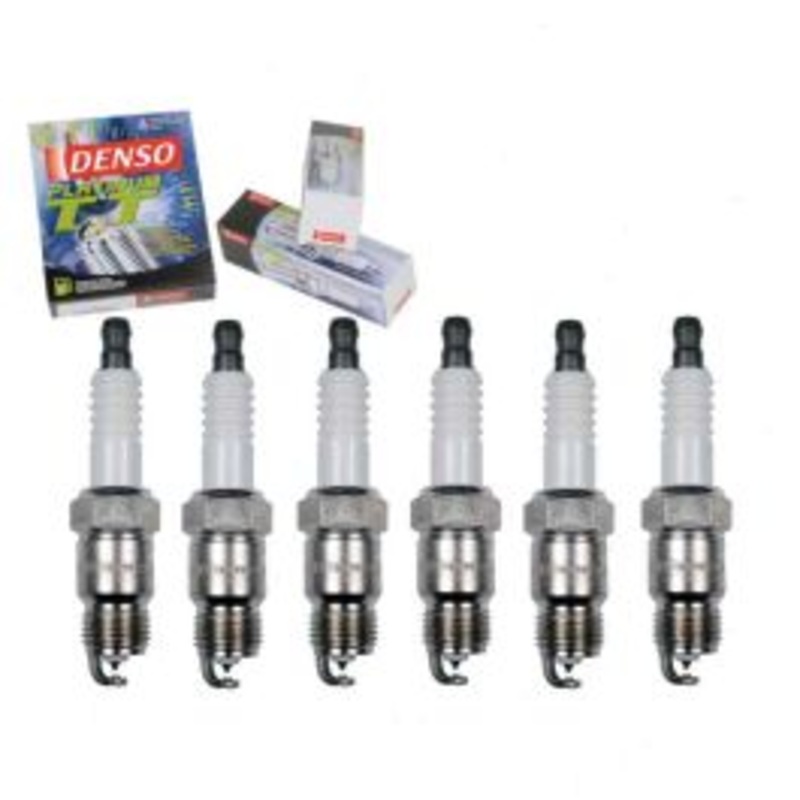 6 pc DENSO Platinum TT Spark Plugs for 1975-1984 Chevrolet K10 4.1L 4.8L L6