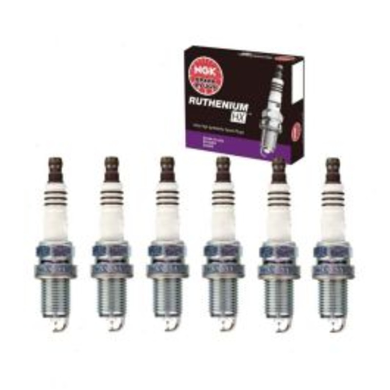 6 pc NGK Ruthenium HX Spark Plugs for 2001-2005 BMW 325i 2.5L L6