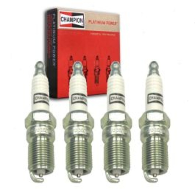 4 pc Champion Platinum Spark Plugs for 1983 Ford EXP 1.6L L4