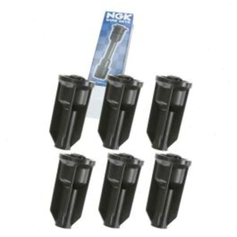 6 pc NGK Ignition Coil Boots for 2002-2005 Chevrolet Trailblazer EXT 4.2L L6