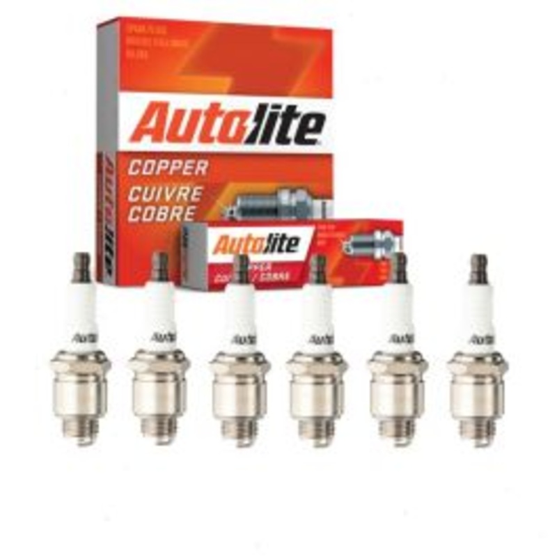6 pc Autolite Copper Core Spark Plugs for 1937 Hudson Custom Eight Series 75 3.5L L6
