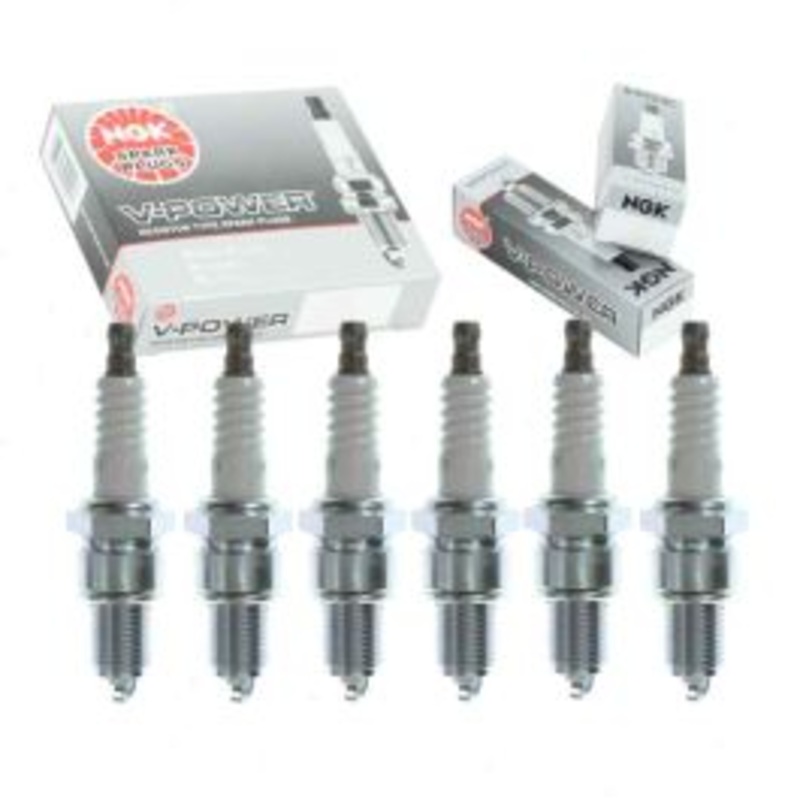 6 pc NGK V-Power Spark Plugs for 1988 Mitsubishi Galant 3.0L V6