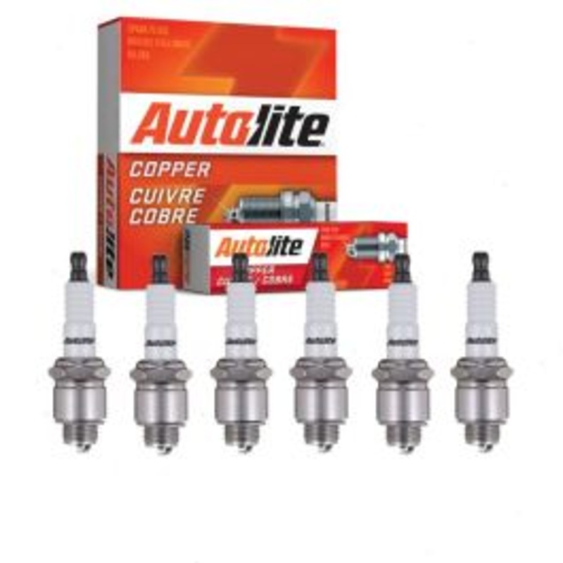 6 pc Autolite Copper Core Spark Plugs for 1940 DeSoto S-7 3.7L 4.0L L6