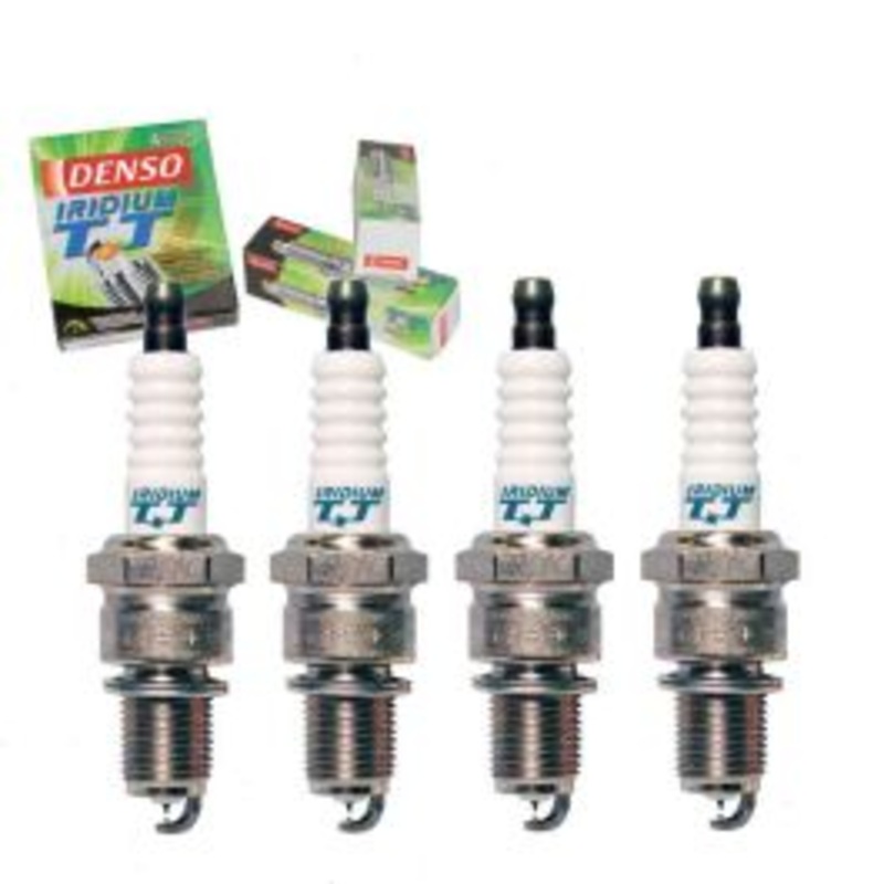 4 pc DENSO Iridium TT Spark Plugs for 1977-1978 Mazda B1800 1.8L L4