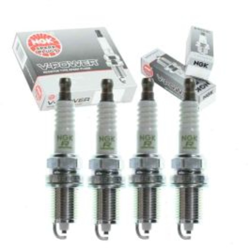 4 pc NGK V-Power Spark Plugs for 2008-2009 Kia Spectra5 2.0L L4